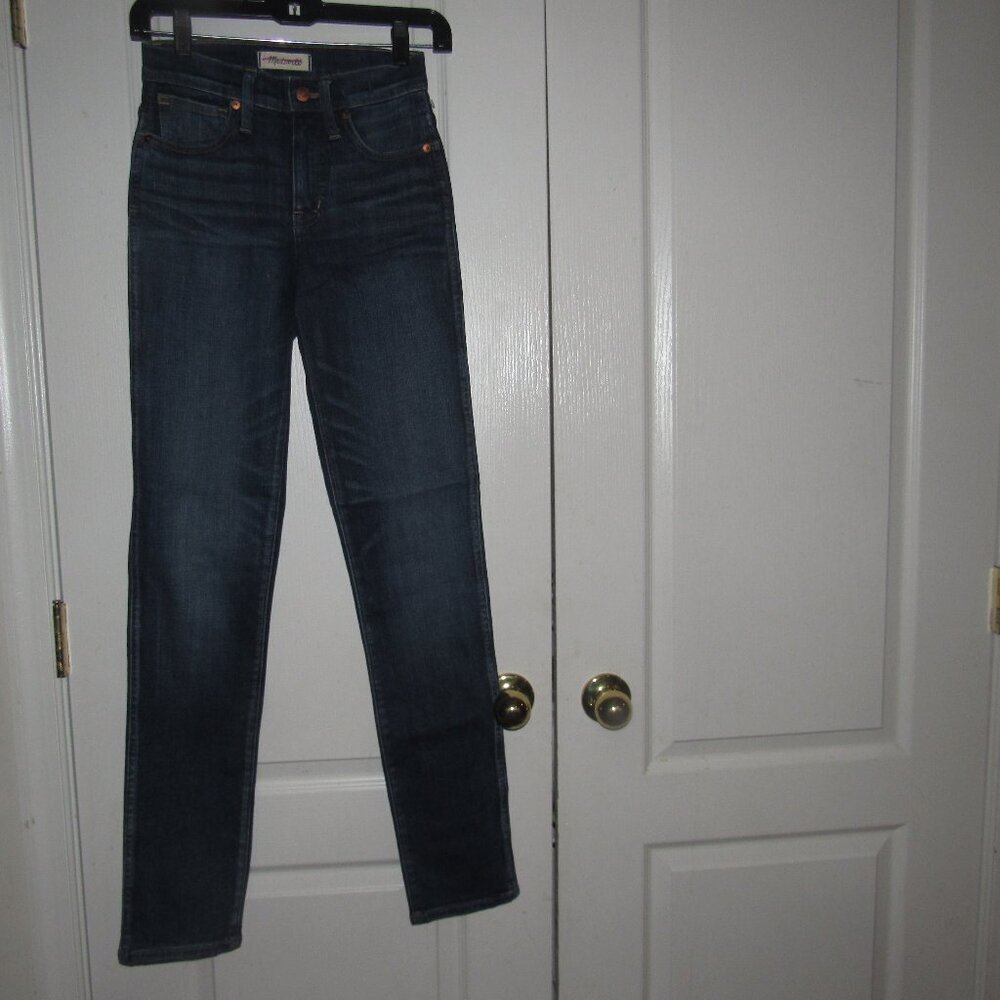 MADEWELL Slim Straight Dark Wash Jeans Size 24TL (Inseam: 33”)